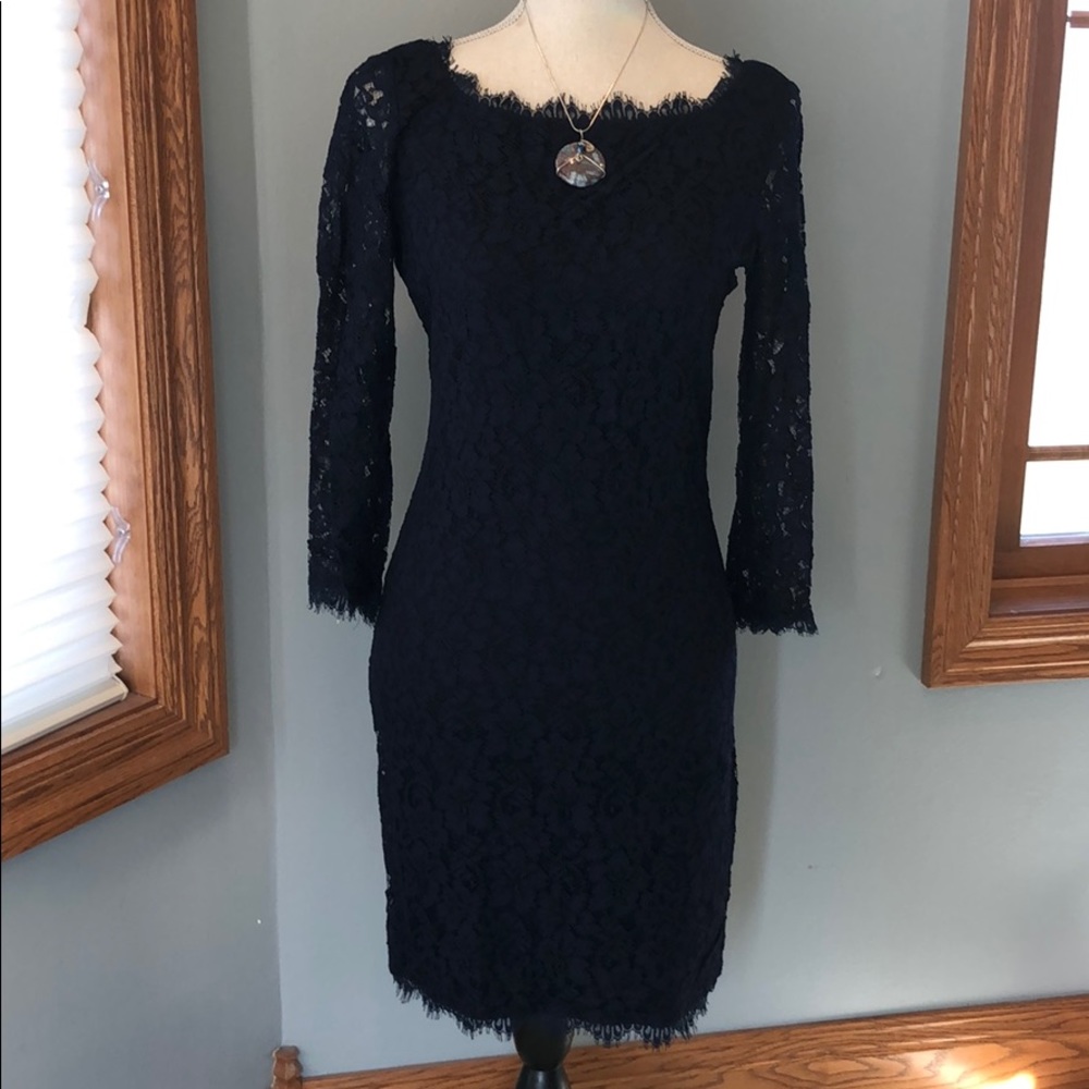DVF Zurita dress ~ little Navy Blue Dresss